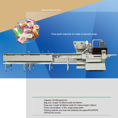 Automatische Maschine zur Verpackung von Kissen, Waschwaren und Seife für Karton