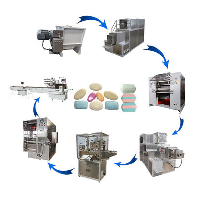 100-200 kg/h Barwasch-Seifenmaschine Produktionslinie