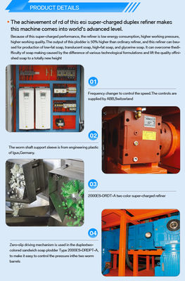 5.5 7.5 KW Seife-Raffinatoren, Pflödermaschinen, Spannung 220/380v, Bar Seife-Macher